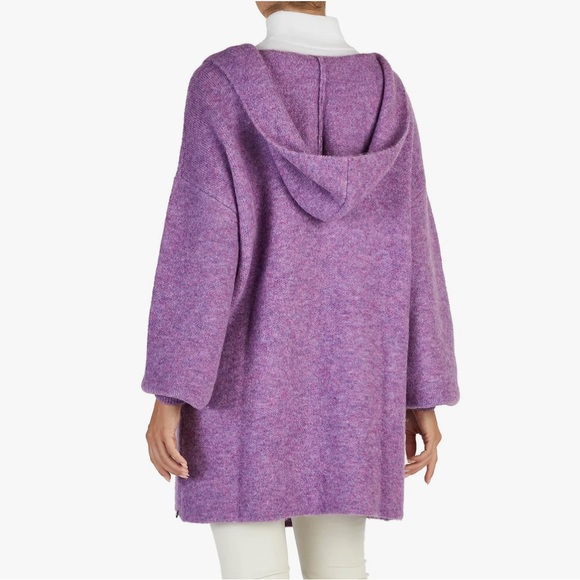 New +Beryll Cashmere Cardigan with Hood Vivian | Lilac - Picture 3 of 11